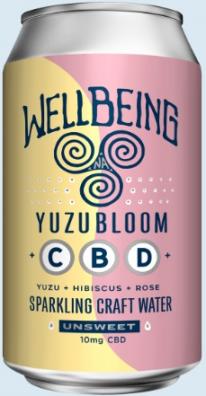 Well Being - CBD Sparkling Water Yuzu Bloom (4 pack 12oz cans) (4 pack 12oz cans)