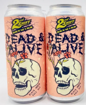 2nd Shift Brewing - Dead & Alive Black IPA (4 pack 16oz cans) (4 pack 16oz cans)