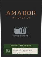 Amador Whiskey Co. - Double Barrel Rye Whiskey Port Finish 0 (750)
