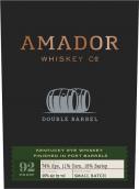 Amador Whiskey Co. - Double Barrel Rye Whiskey Port Finish (750)