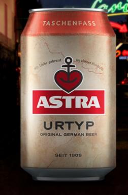 Astra Urtyp - Original German Beer (6 pack 11.2oz cans) (6 pack 11.2oz cans)