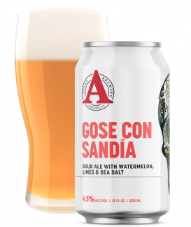 Avery Brewing Co. - Gose con Sandia Sour Ale with Watermelon, Lime and Sea Salt (6 pack 12oz cans) (6 pack 12oz cans)