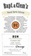 Bapt & Clems - 6 Year Old Australian Rum 0 (750)