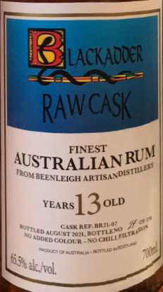 Blackadder Rum - Australian 13yr (700ml) (700ml)