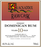 Blackadder Rum - Dominican 10yr 0 (700)