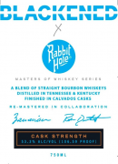 Blackened X Rabbit Hole - Cask Strength Bourbon Whiskey (750)