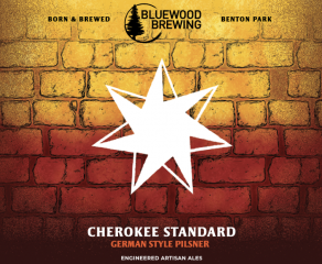 Bluewood Brewing - Cherokee Standard German Style Pilsner (4 pack 16oz cans) (4 pack 16oz cans)