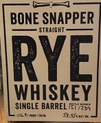 Backbone Bone Snapper / TWCP - 4+ Year Straight Rye Single Barrel 0 (750)