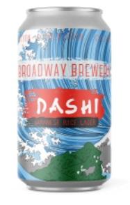 Broadway Brewery - Dashi Japanese Rice Lager (6 pack 12oz cans) (6 pack 12oz cans)