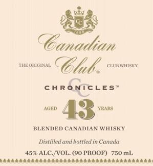 Canadian Club - Chronicles 43 Year Old Blended Canadian Whisky (750ml) (750ml)