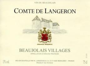 Comte de Langeron - Beaujolais Villages 2020 (750ml) (750ml)