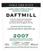 Daftmill - 2007 Winter Batch Release Single Malt Scotch (750)