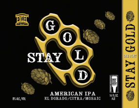 Excel Brewing - Stay Gold American IPA (4 pack 16oz cans) (4 pack 16oz cans)