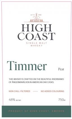 High Coast - Timmer Peat Smoke Single Malt Whisky (750ml) (750ml)