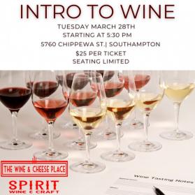 Intro to Wine March 28th - Tasting Class at Spirit Wine & Craft NV (750ml) (750ml)