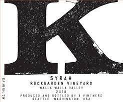 K Vintners Syrah Rockgarden 2018 (750ml) (750ml)