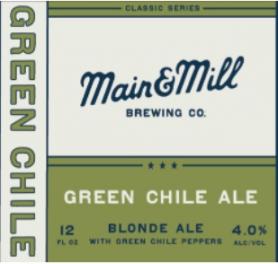 Main & Mill Brewing - Green Chile Blonde Ale (6 pack 12oz cans) (6 pack 12oz cans)
