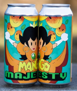 Main & Mill Brewing - Mango Majesty Sour Ale (4 pack 16oz cans) (4 pack 16oz cans)