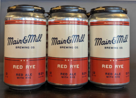 Main & Mill Brewing - Red Rye Ale (6 pack 12oz cans) (6 pack 12oz cans)
