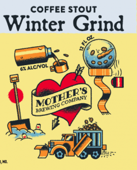 Mother's Brewing Company - Winter Grind Coffee Stout (6 pack 12oz cans) (6 pack 12oz cans)