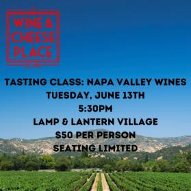 6/13 Napa Valley Wines: Tasting Class - Lamp & Lantern, Tuesday @ 5:30 NV (750ml) (750ml)