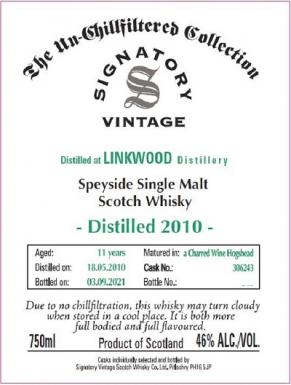 Signatory - Single Malt Scotch Linkwood 11 year Old (750ml) (750ml)