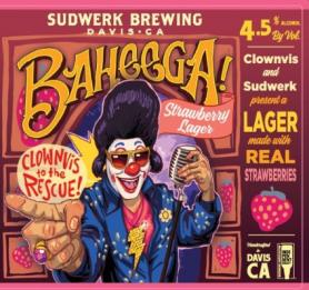 Sudwerk Brewing - Baheega! Clownvis to the Rescue! Strawberry Lager (4 pack 16oz cans) (4 pack 16oz cans)