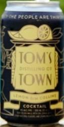 Tom's Town - Lemon Gin Collins cocktail (4 pack 12oz cans) (4 pack 12oz cans)
