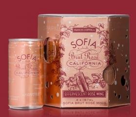 Francis Coppola - Sofia Brut Rose NV (4 pack 187ml cans) (4 pack 187ml cans)