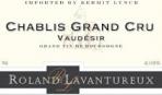 Roland Lavantureaux - Chablis Vaudesir Grand Cru 2016 (1500)