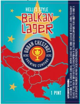 Urban Chestnut Brewing - Balkan Lager (4 pack 16oz cans) (4 pack 16oz cans)