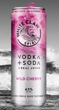 White Claw Spirits Vodka + Soda - Wild Cherry (4 pack 12oz cans) (4 pack 12oz cans)