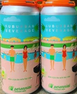 Perennial Artisan Ales - Suburban Beverage Gose Style with Key Lime (4 pack 16oz cans) (4 pack 16oz cans)