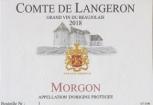 Comte de Langeron - Morgon Cru Beaujolais 2018 (750)