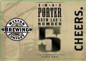 Weston Brewing - 1842 Porter Brew Lab's 5 (6 pack 12oz cans) (6 pack 12oz cans)