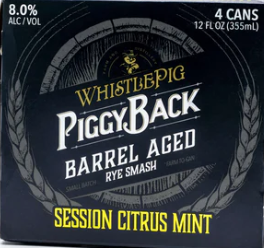 Whistlepig - Barrel Aged Rye Smash Citrus Mint (4 pack 12oz cans) (4 pack 12oz cans)