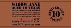 Widow Jane - 10th Anniversary 10 Year Old Bourbon (750ml) (750ml)