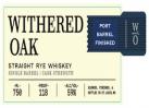 Withered Oak - Port Finished Straight Rye Whiskey Cask Strength 0 (750)